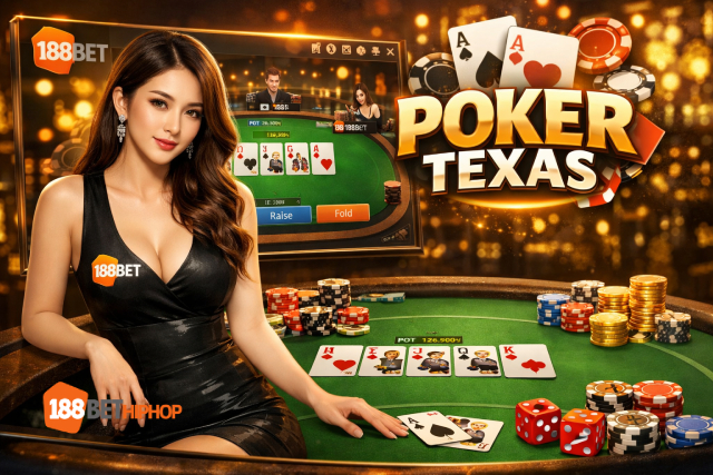 Luật chơi Poker Texas 188Bet Bảng xếp hạng các tay bài trong Poker Texas và luật chơi Texas Hold'em tại nhà cái 188Bet